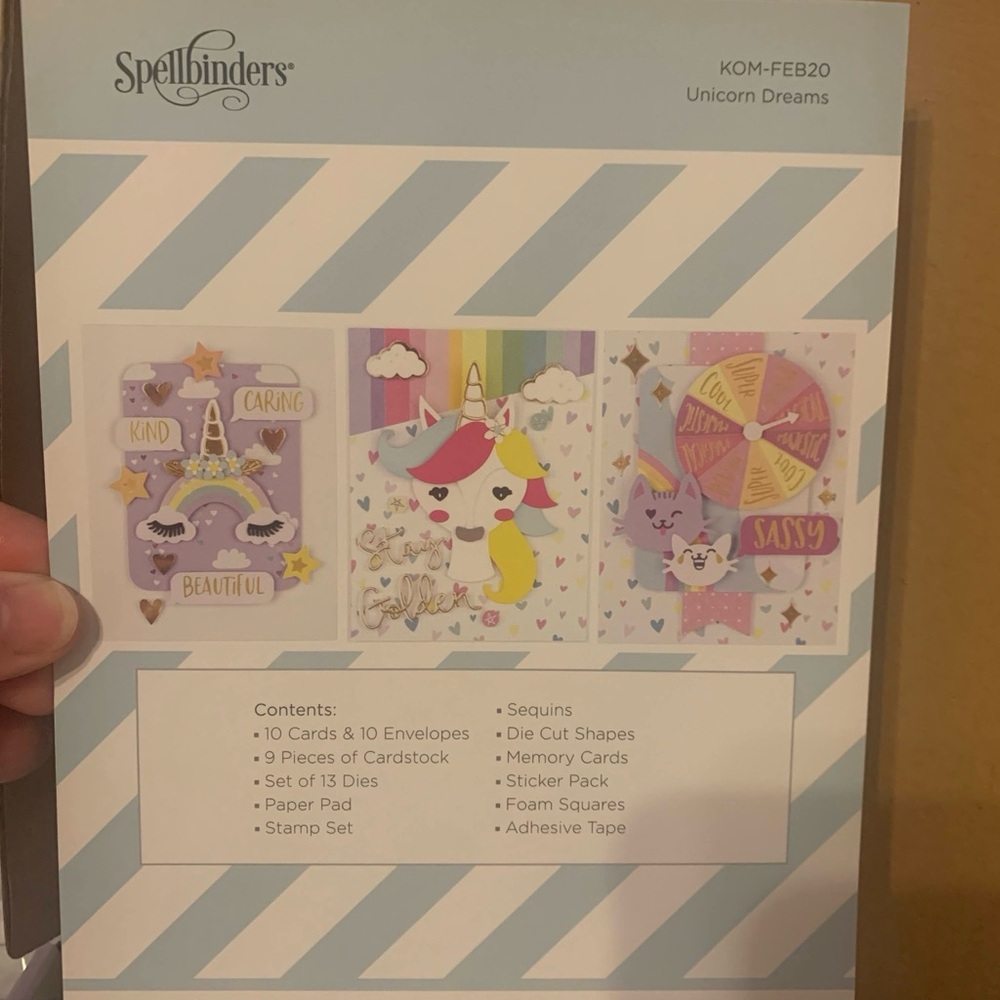 Spellbinders Unicorn Dreams Card Kit - Multicolor
